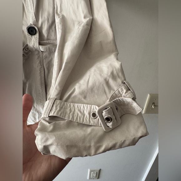 LOFT Beige Belted Trench Coat Jacket - Picture 5 of 7